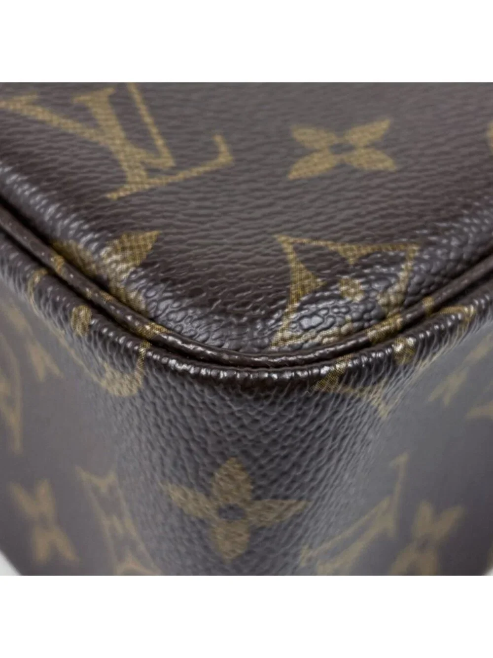 Louis Vuitton Trousse Twillet 28 Makeup Pouch Second Monogram Brown